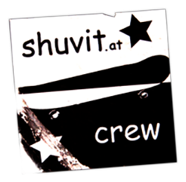 Shuvit crew sticker