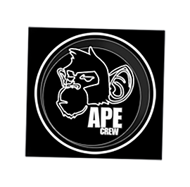 Ape crew street sticker