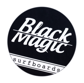 Black Magic Surfboards street sticker