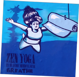 Zen Yoga Berlin street sticker