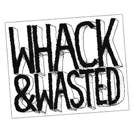 street sticker by Whack and wasted