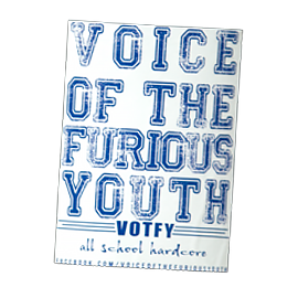 Voice of the furious youth sticker