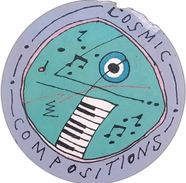 Cosmic compositions street sticker
