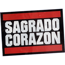 Sagrado Corazón street sticker