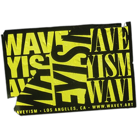 Wavey Art street sticker