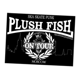 plush fish sticker