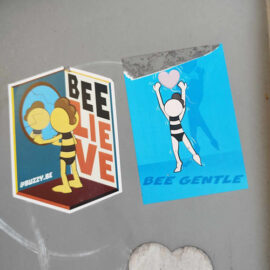 Buzzy be sticker