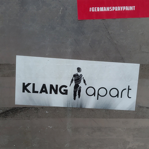 Klang apart street sticker