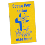 Street sticker by Černý Petr Tattoo