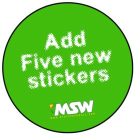 Product image to Add five new stickers to the wall