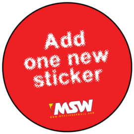 Product image to add 1 new sticker to the gallery.