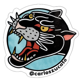 Street sticker by Carlos Zucato