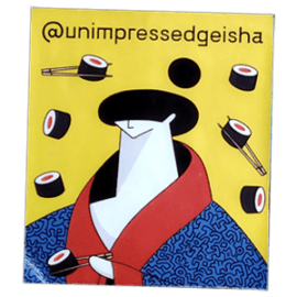 Street sticker by Unimpressed Geisha