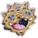 Wanted street sticker