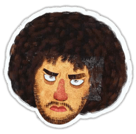 Wanted street sticker