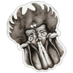 Wanted street sticker