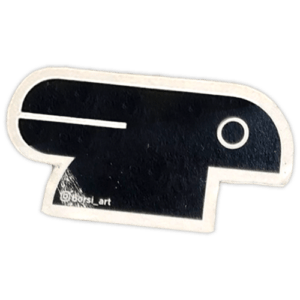 Street sticker by Borsi Art spotted in Budapest in 2025