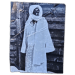 African woman street sticker