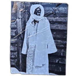 African woman street sticker