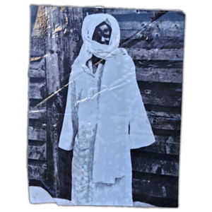African woman street sticker