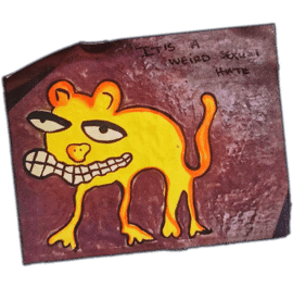 It's a weird sexuzi hate sticker