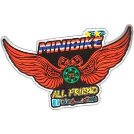Minibike All Friend street sticker