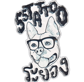 55Tattoo authentic street sticker.