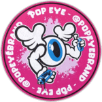 Pop Eye Brand wanted street sticker