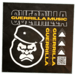 Street sticker by a Guerrilla music