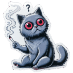 Street sticker by a Stoned Cat