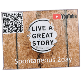 Live a great story sticker