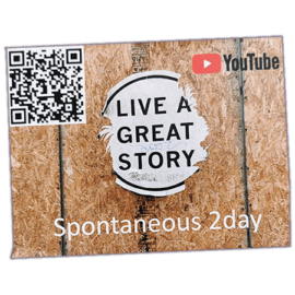 Live a great story sticker