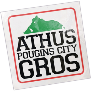Street sticker by Arhus Pougins City Gros