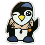 Pinguin street sticker