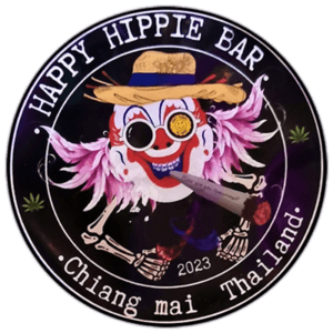 Happy Hippie Bar street sticker