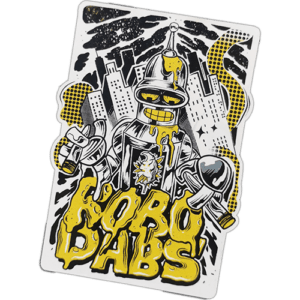 Robo Dabs wanted sticker spotted in Bangkok in 2025