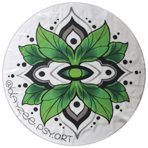 Street sticker by a Blayzee Psy Art