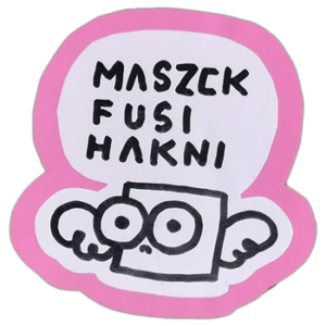 Maszck Fusi Hakni street sticker
