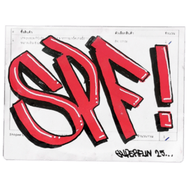 SPF! sticker