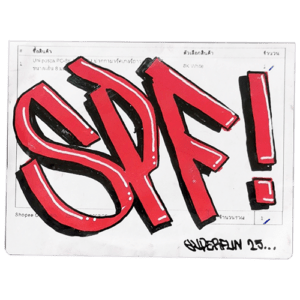 SPF! sticker