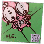 Ele wanted sticker spotted in Prague in 2025