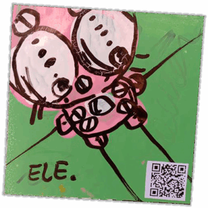 Ele wanted sticker spotted in Prague in 2025