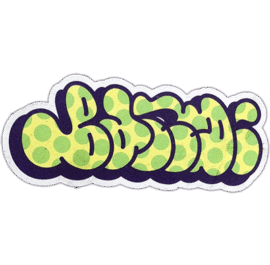Street sticker by Graffiti artist.