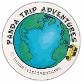 Panda trip adventures sticker