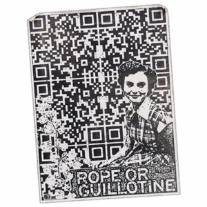 Rope or Guillotine street sticker.