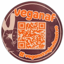 Veganaf street sticker