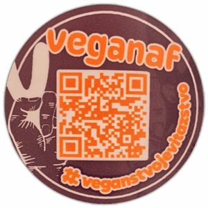 Veganaf street sticker