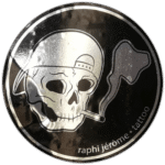 Raphi Jerome wanted street sticker
