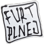 Furt Plnej wanted street sticker