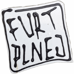 Furt Plnej wanted street sticker